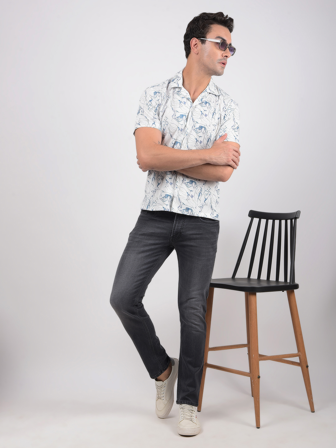 Numero Uno Men Solid Grey Jeans